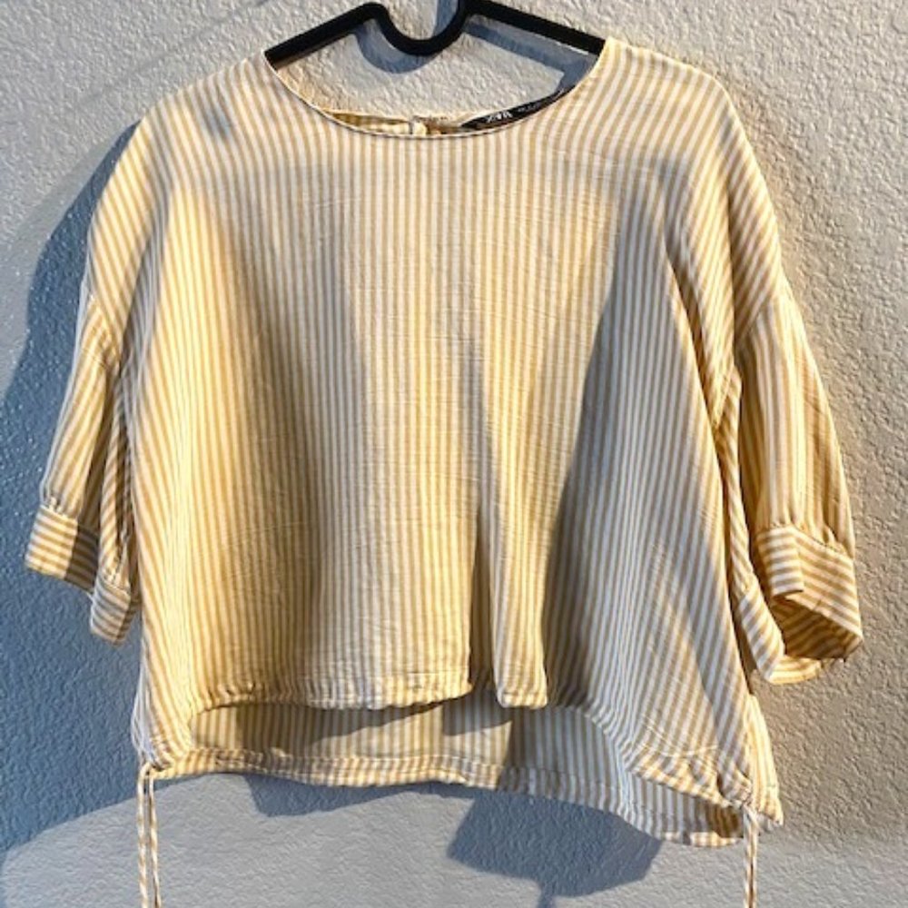 Yellow Striped Top